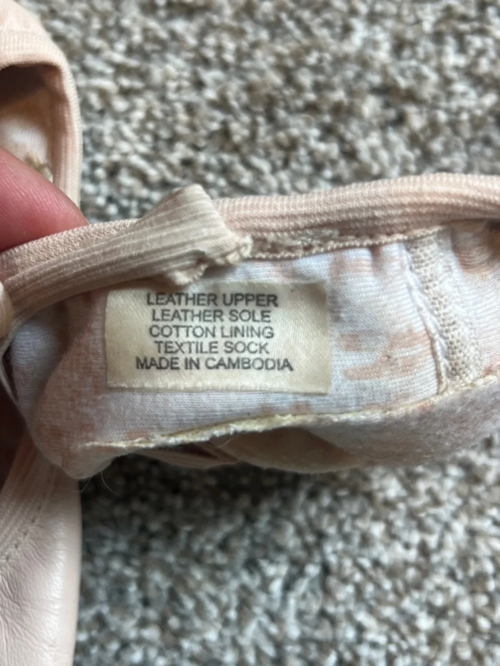 Toddler Girls Ballet Flats in Light Blush - Classic Slip-On Style